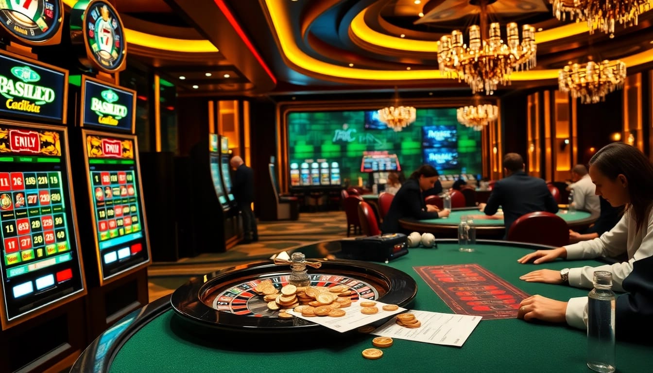 Experience thrilling gameplay at https://kjc.coach/ with luxurious gaming tables and modern slot machines.