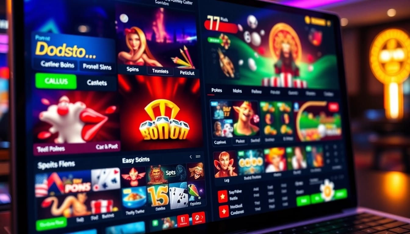 Engaging online gambling interface featuring slots and sports betting on https://789ff.biz/ in vibrant colors.