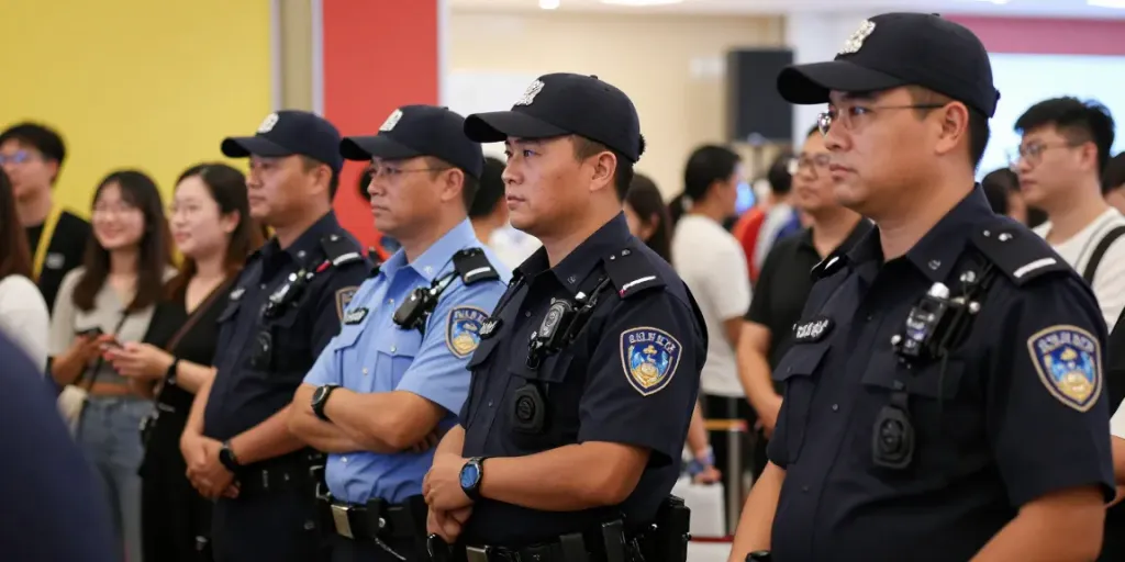 Security team providing professional protection services at a local event, ensuring safety for all attendees.