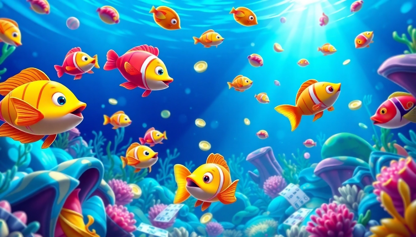 Engaging gameplay of Bắn Cá FB88 with colorful underwater graphics showcasing excitement in online gambling.
