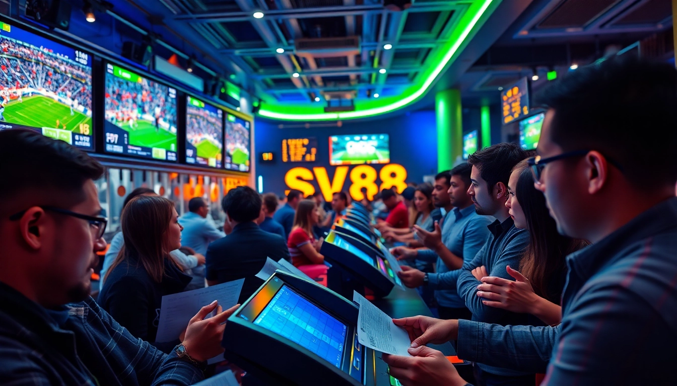 Engage with the excitement of sports betting at SV88 while placing live bets.