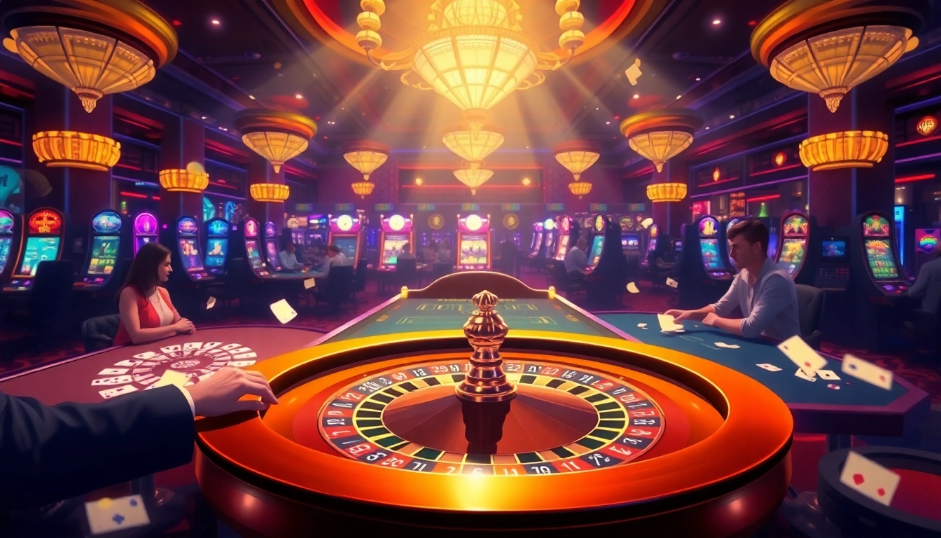 Explore the thrilling atmosphere of gambling with 'porn chat ai' as players engage at vivid casino tables.