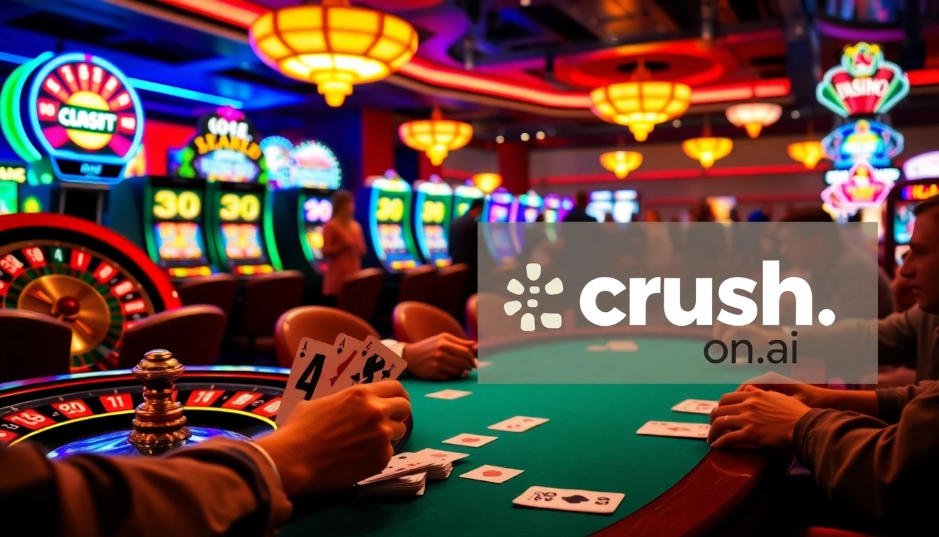 Crush on.ai enhances your gaming strategy while enjoying thrilling poker tables and vibrant slot machines.