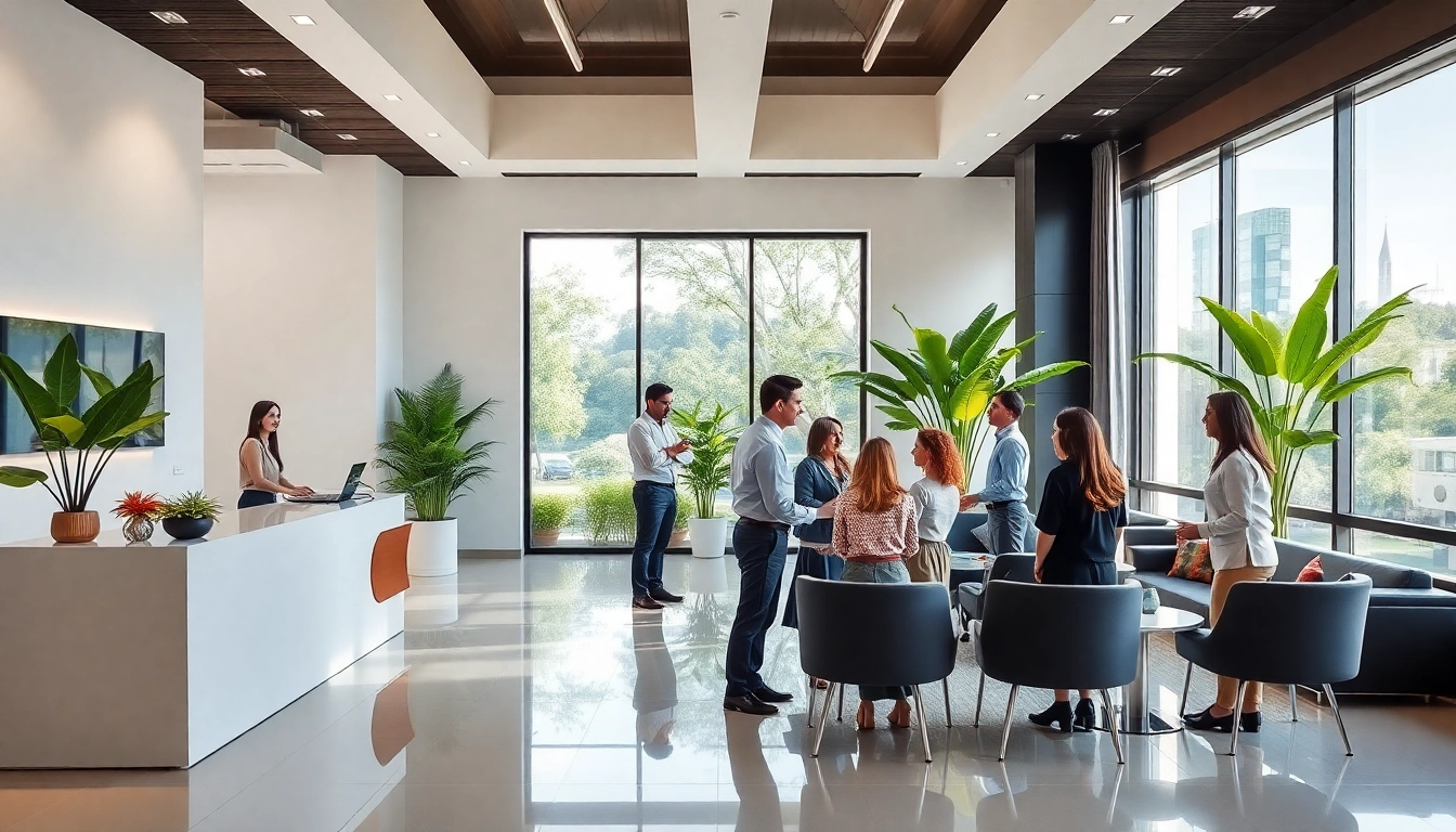 Property management Phuket team providing professional services in a modern office setting.