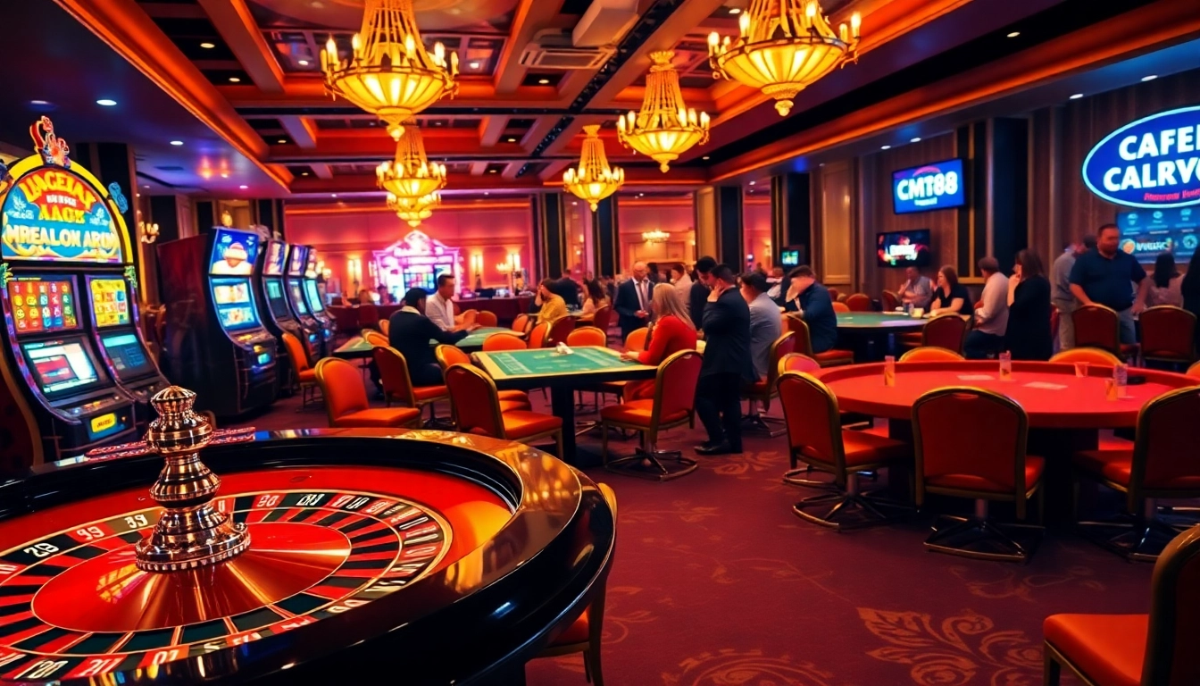 Experience the thrills of gambling at CM88 with roulette, poker, and vibrant games.