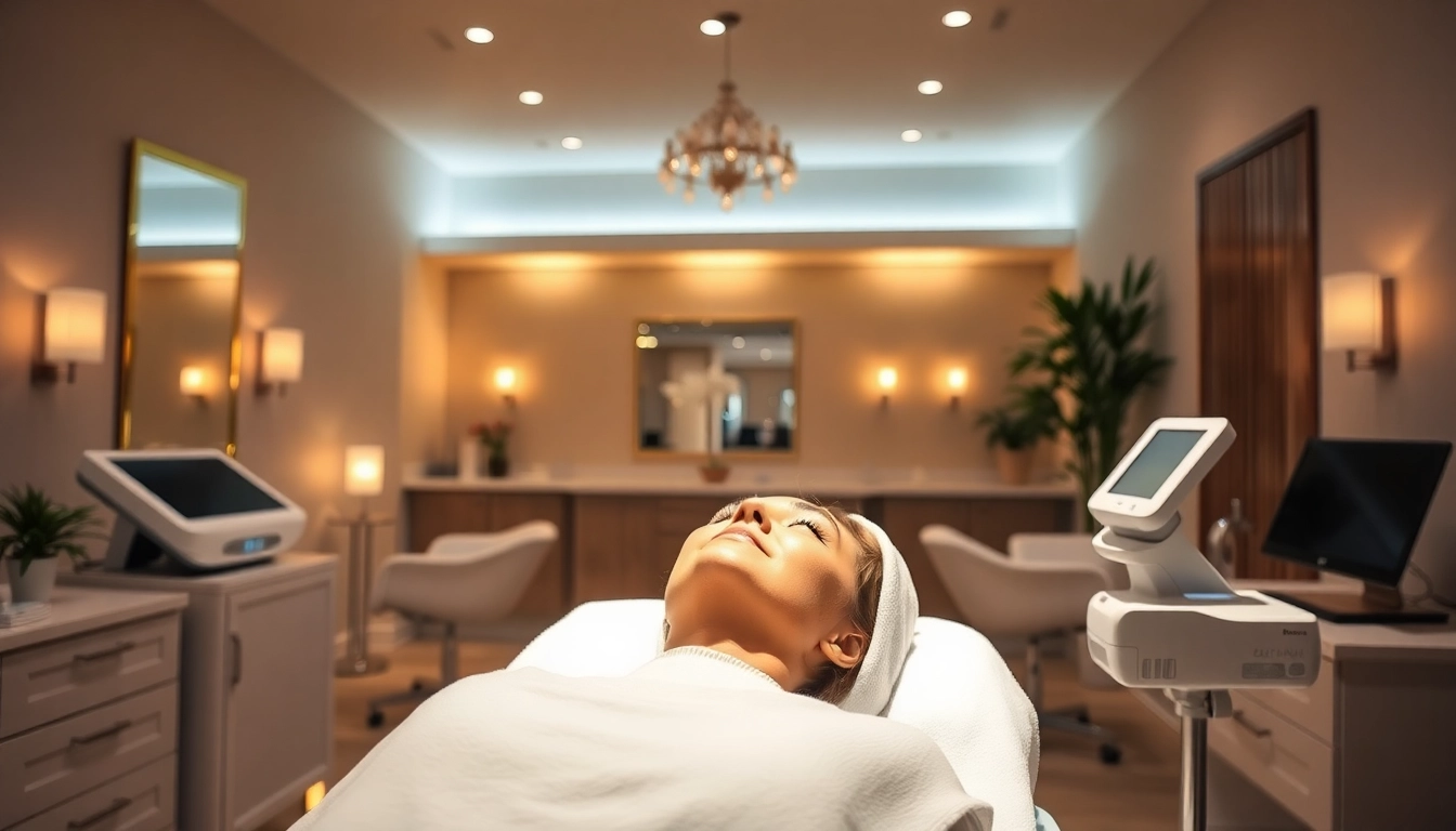 Epilare definitiva Sibiu: Enjoying a soothing laser hair removal session in a modern beauty clinic.