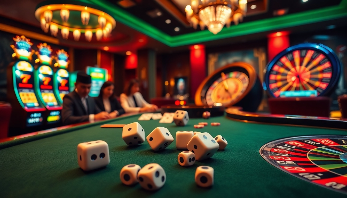 Experience high-stakes excitement with kkwin 04 at a vibrant casino featuring poker and slot games.