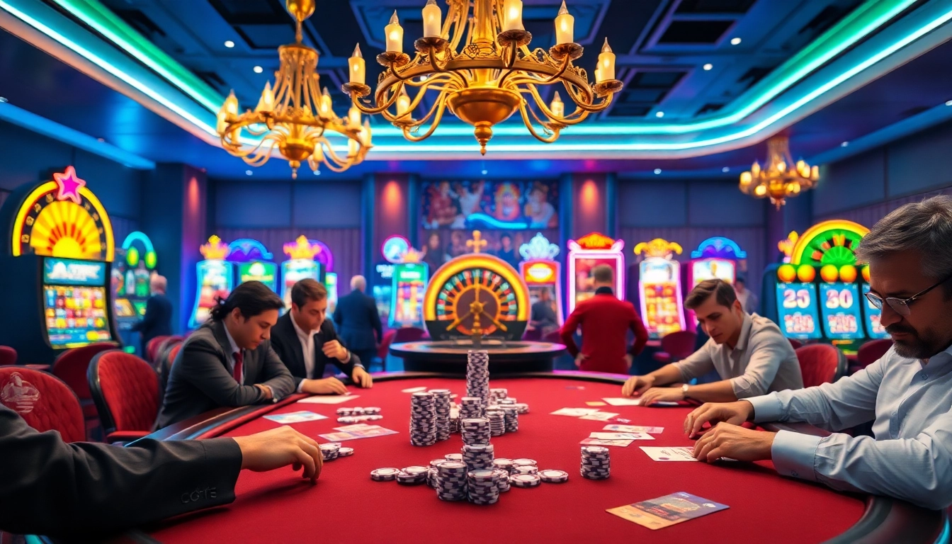 Experience thrilling gaming at https://xx88.vin/ with vibrant casino elements including poker and roulette.