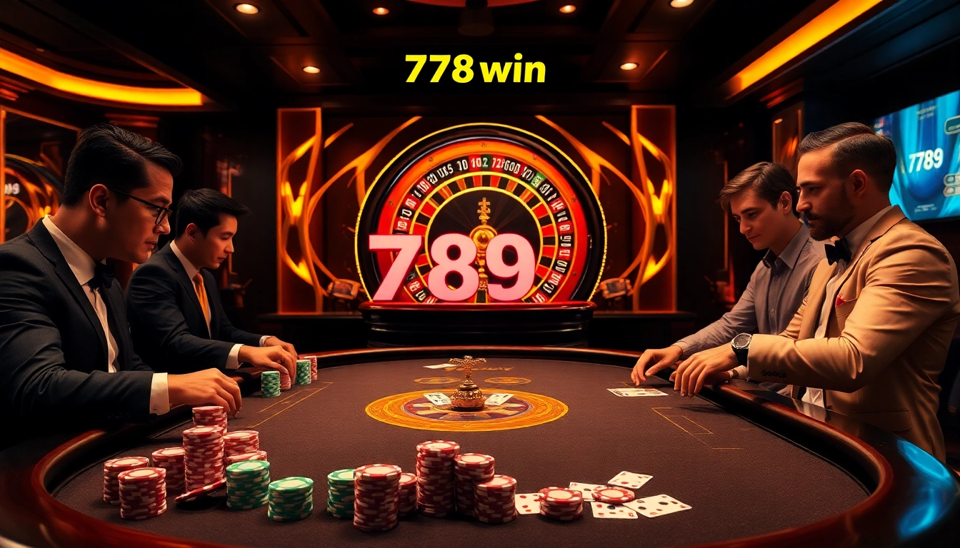 Experience the thrill of winning in the luxurious 789 win casino scene with poker and roulette excitement.