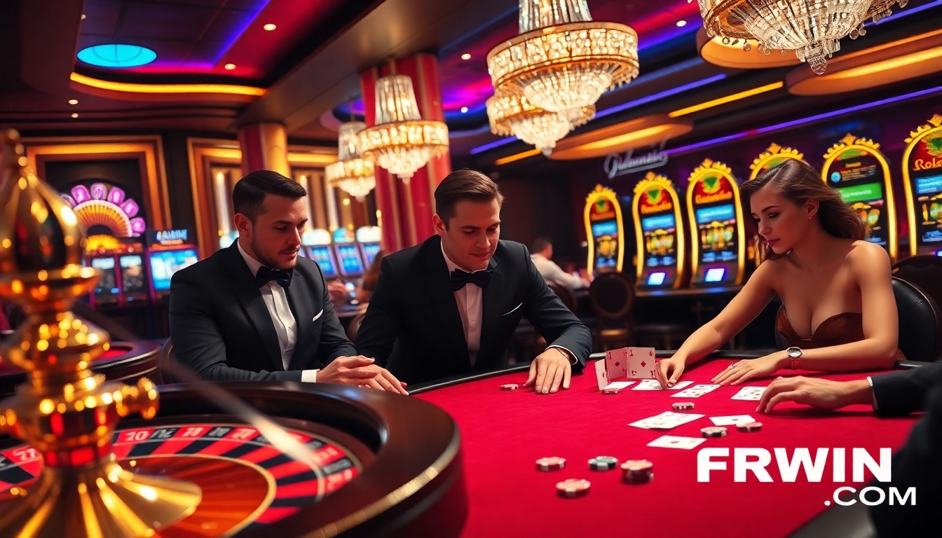 Engage in thrilling action at the 6RWIN55 COM casino with vibrant tables and intense players.