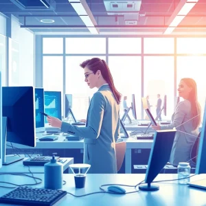 Innovative tech workspace highlighting collaboration and advanced technology at techeslabs.wiki.