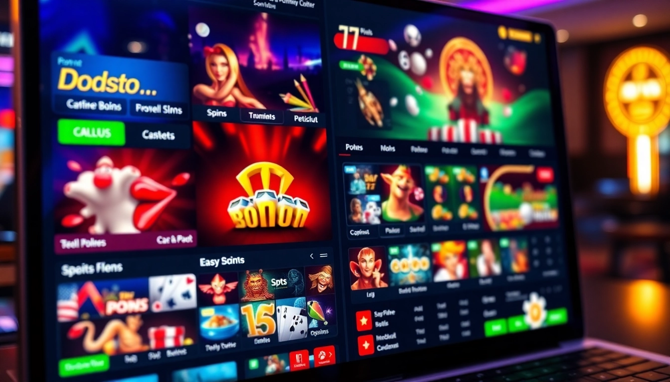 Engaging online gambling interface featuring slots and sports betting on https://789ff.biz/ in vibrant colors.