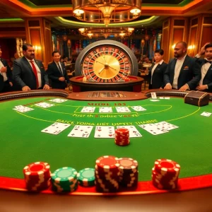 Exciting blackjack game at Nhà Cái BJ888’s casino, enhancing the thrill of gambling.