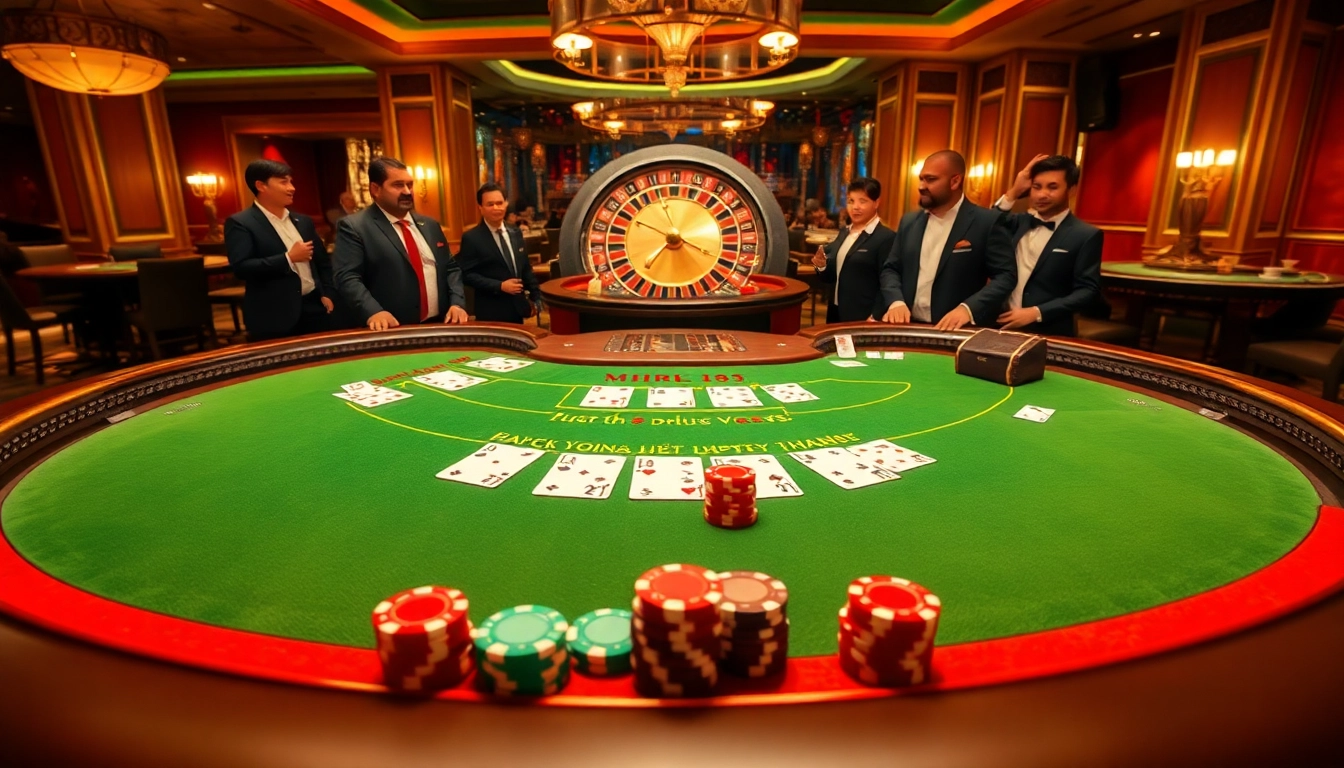 Exciting blackjack game at Nhà Cái BJ888’s casino, enhancing the thrill of gambling.