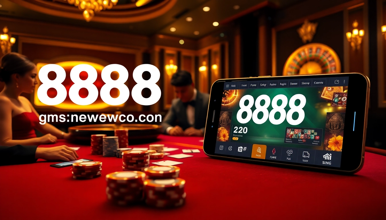 Exciting poker action at https://888newco.com/ with vibrant casino atmosphere and professional players.