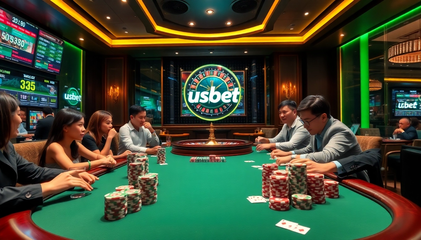 Experience luxury gaming at nhà cái usbet with thrilling poker and vibrant casino environments.