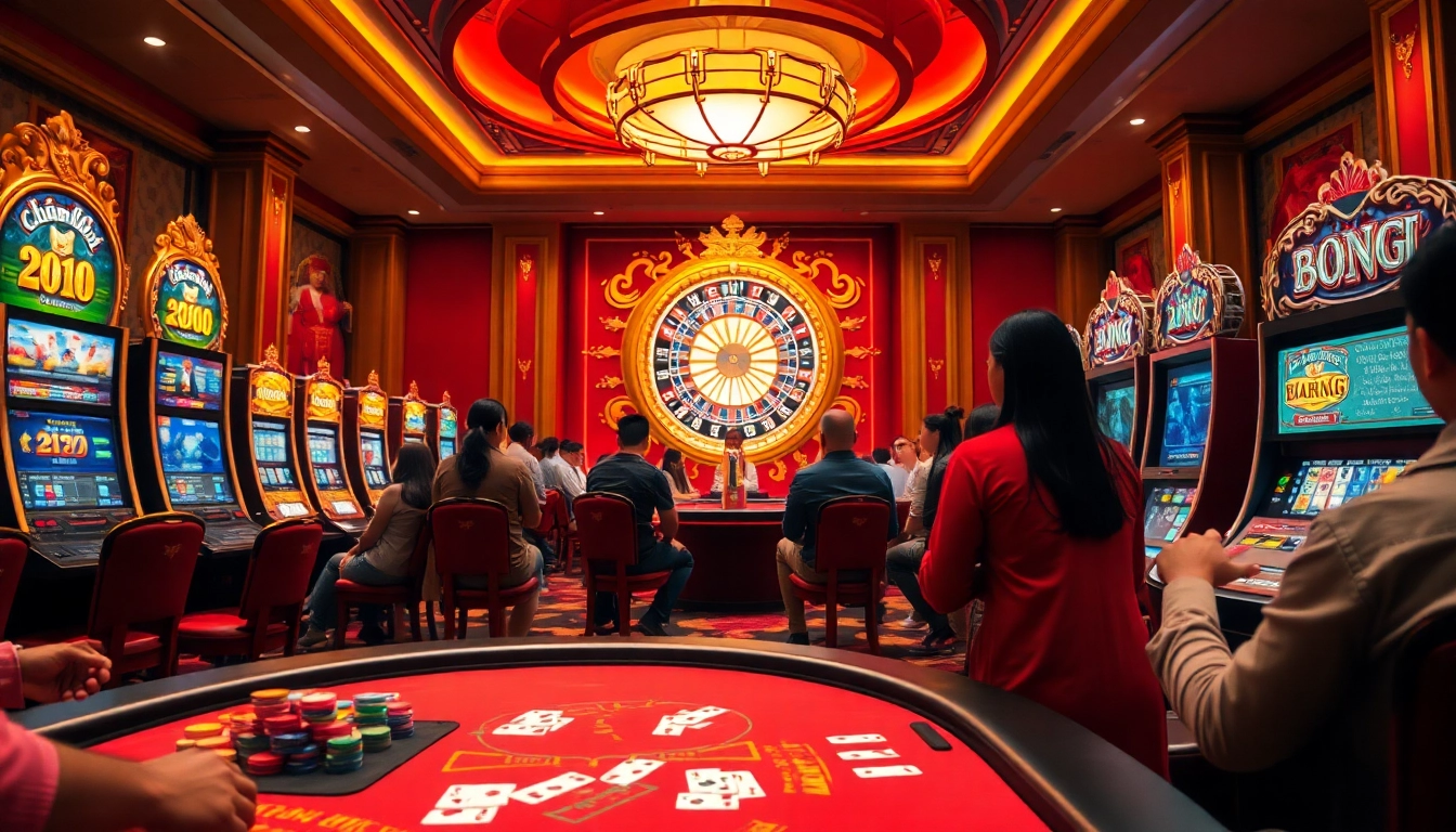 Experience thrilling gameplay at a slot machine showcasing raja barong-themed designs and vibrant casino action.