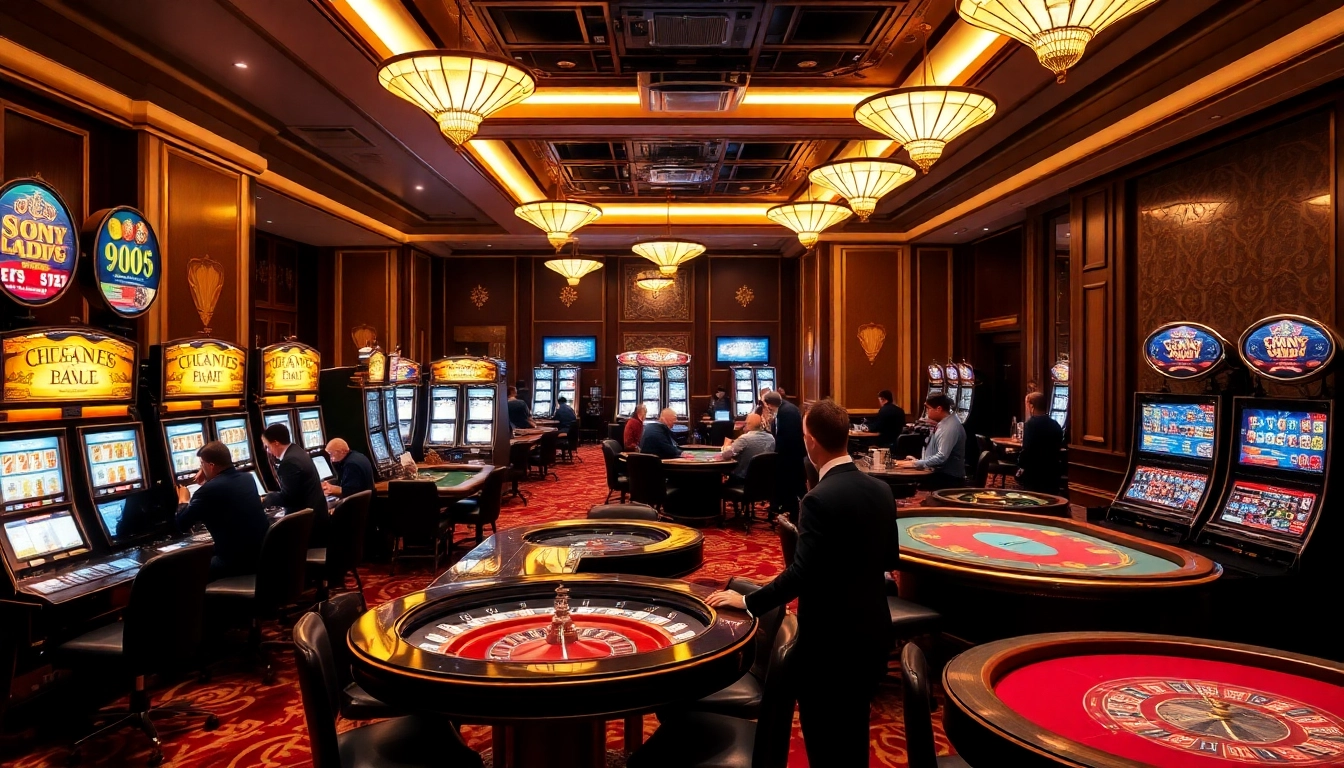 Gambling excitement at nhà cái ta88 with vibrant casino tables and players in action.
