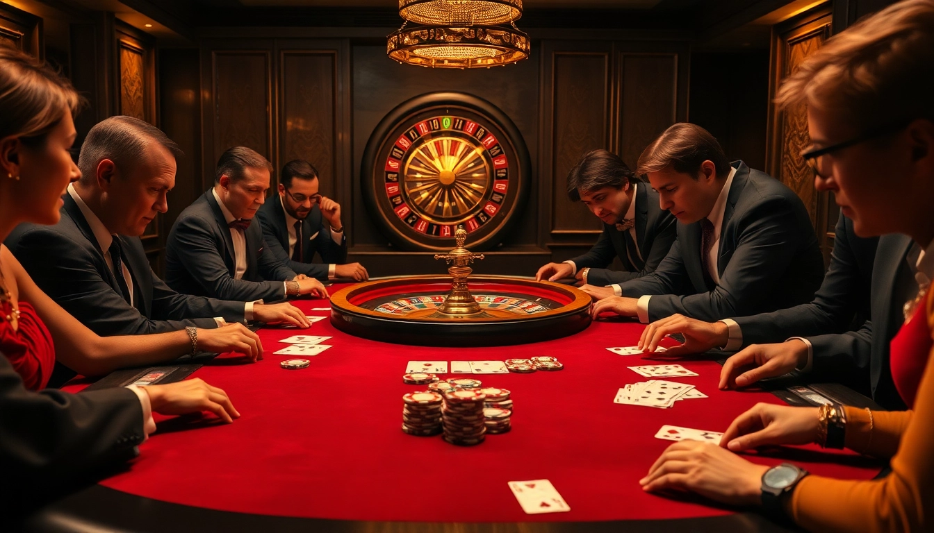 Players enjoying a dynamic poker game with CM88 chips and classic casino cards.