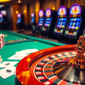 Experience the thrill of XX88 as players strategize at a luxurious casino table showcasing roulette and poker action.