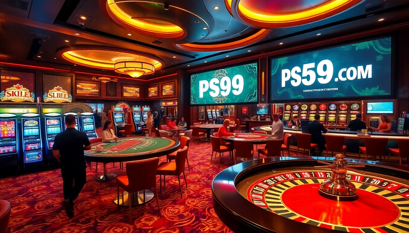 Engage with thrilling casino moments at PS99 COM featuring slot machines and poker tables.