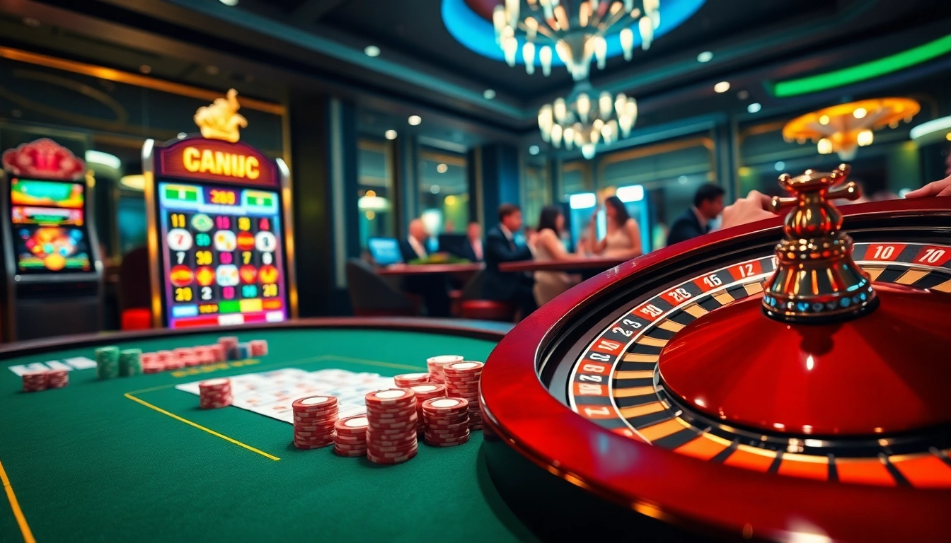 Experience the thrill of betting at nhà cái uy tín BL555 with vibrant poker and casino games in a luxurious setting.