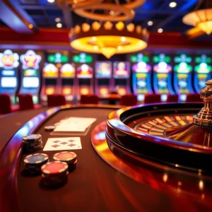 Experience the excitement of gambling with Liên Minh KJC, featuring vibrant casino tables and games.