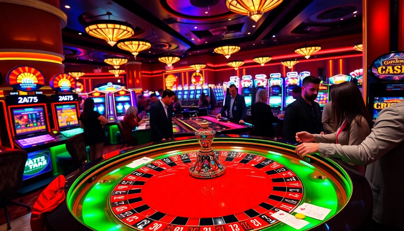 Experience the thrill of placing bets at the roulette table in this lively casino scene featuring https://bl555.design/.