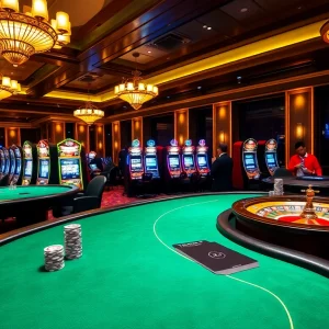 Experience the excitement of tr88 at luxurious casino tables filled with eager players.