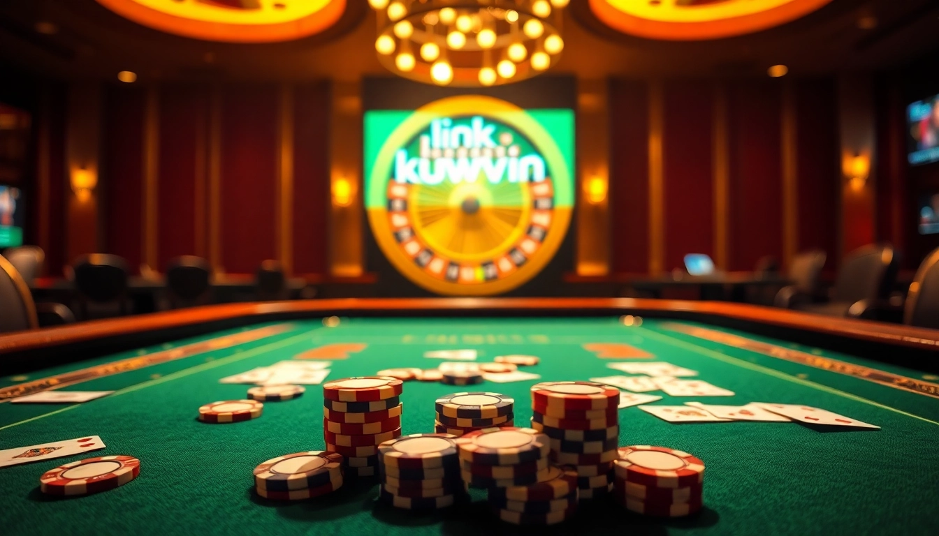 Experience thrilling bets at the casino with the link kuwwin, immersing in vibrant gaming action.