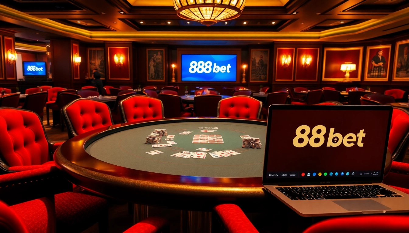 Experience an exhilarating moment at the gambling table with 88i bet chips and cards.