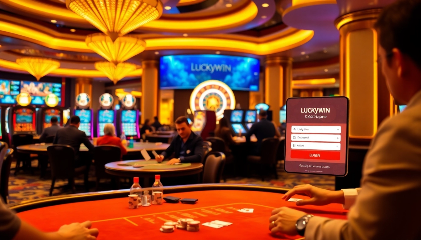 Experience luxury gambling with a luckywin login at a vibrant casino filled with excitement.