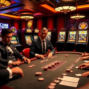 Experience the thrill of C168 OKVIP as players engage in high-stakes poker action.