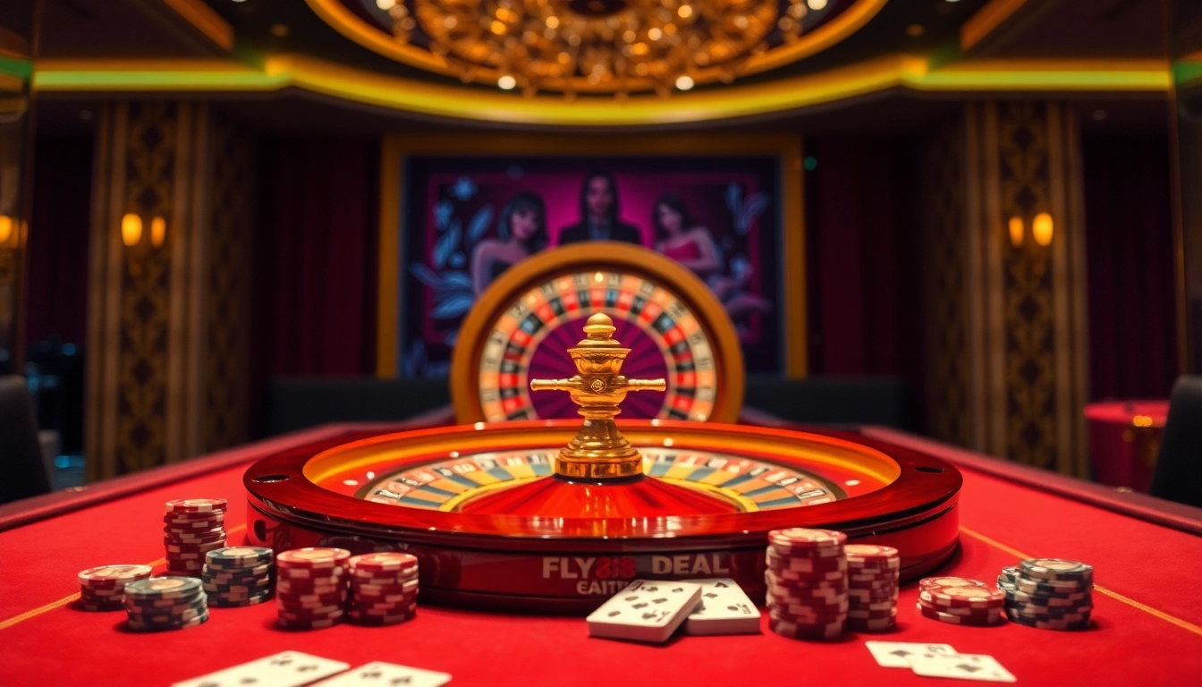 Experience excitement at FLY88.DEAL with vibrant casino tables and luxurious poker action.