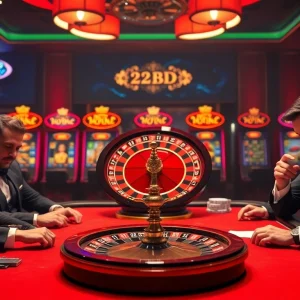 Engaging players at the poker table and slot machines at https://www.222bd.app/ create an exciting casino atmosphere.