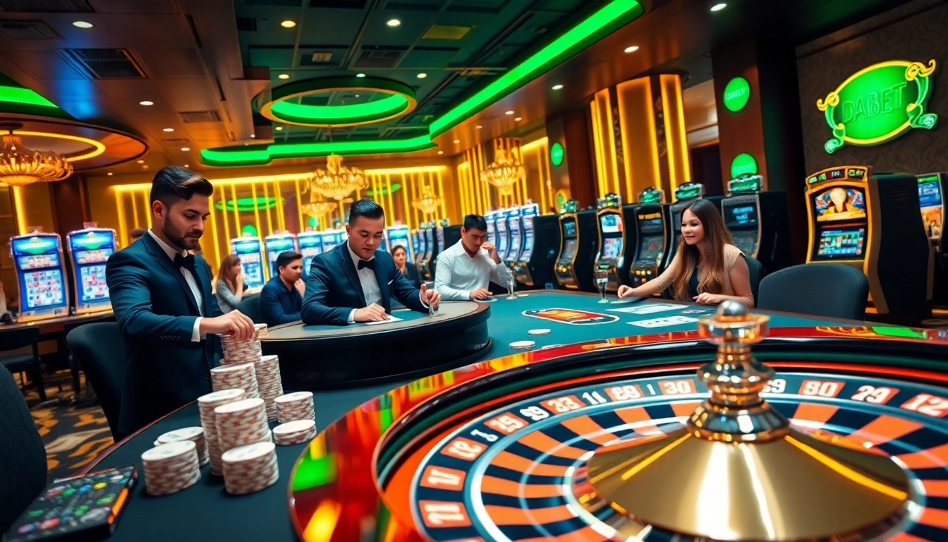 DABET casino offers an exciting gambling experience with vibrant games and professional dealers.