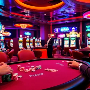 Players at a poker table strategizing their moves in the exciting 88aa casino atmosphere.