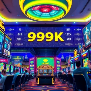 Luckywin online casino showcasing exciting games and huge jackpots.