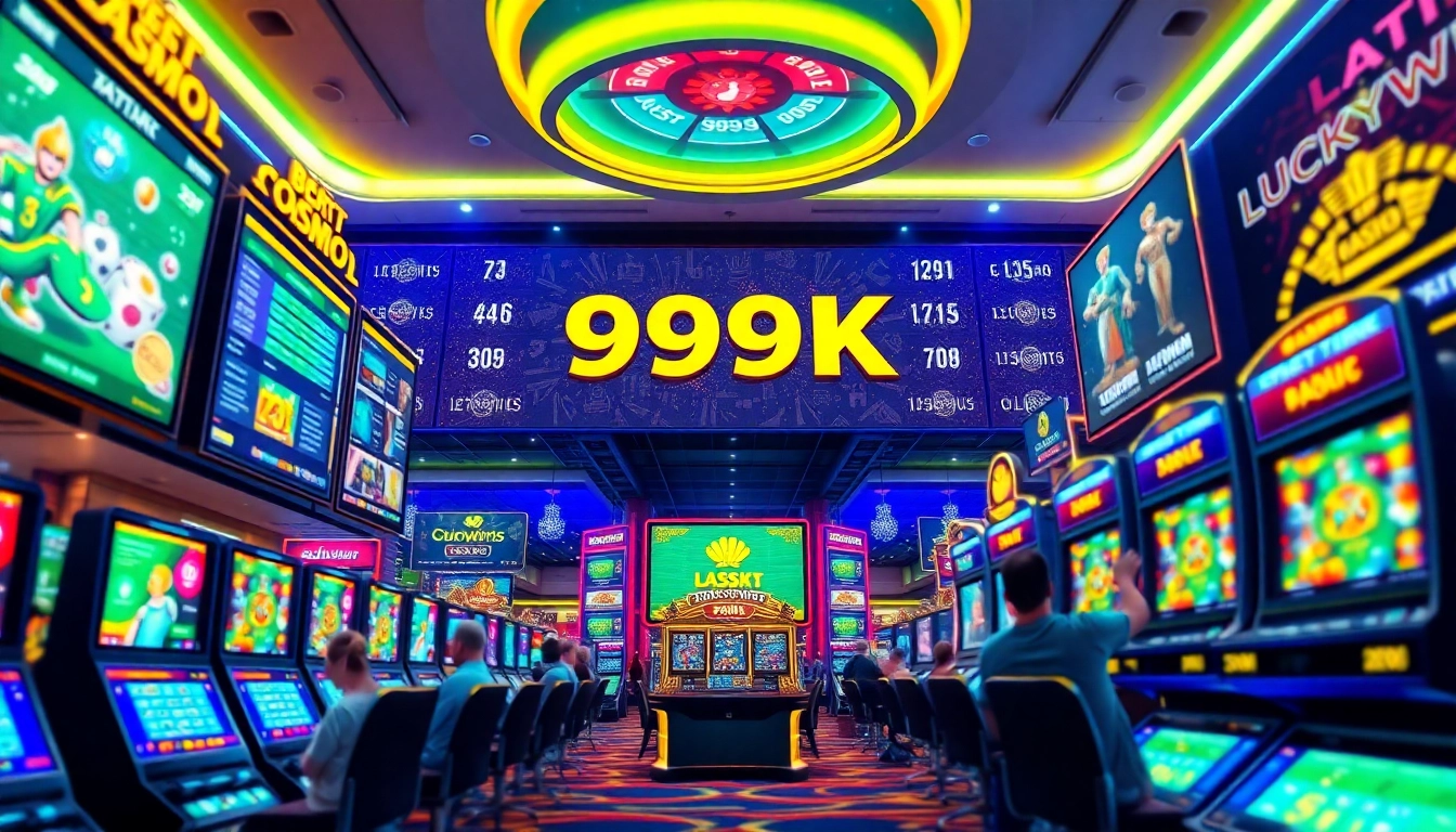 Luckywin online casino showcasing exciting games and huge jackpots.