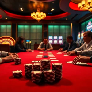 Experience the luxury and excitement of W88 with a high-stakes poker game scene.