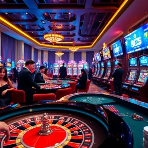 Experience the excitement of GG 88 with players at a vibrant casino table, celebrating wins.