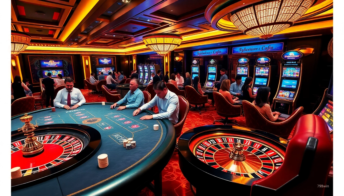 Excited gamblers strategizing at a high-stakes poker table at 789win casino.