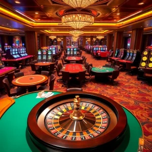 Experience high-stakes excitement at 789F with vibrant casino games, roulette, and poker tables.