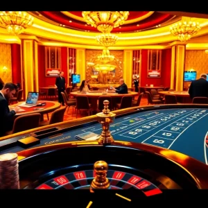 Engaged players enjoying dynamic games at a luxurious vipwin com casino.