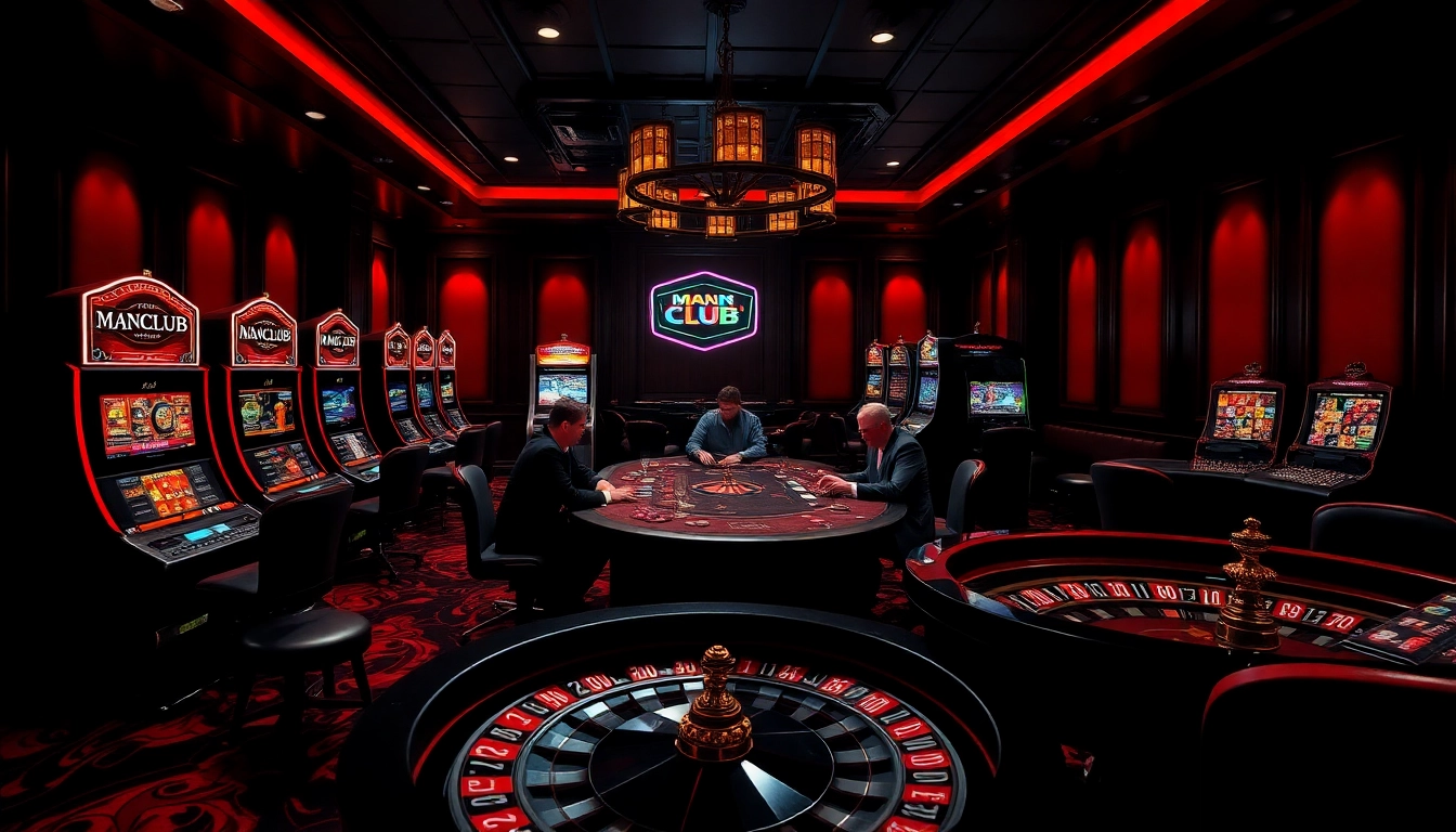 MANCLUB offers an exciting gambling experience with high-stakes poker action in a luxurious casino setting.