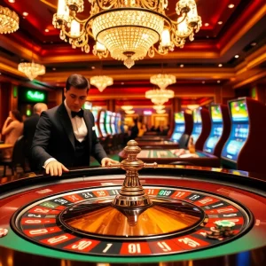Experience the excitement at af88 com with thrilling roulette action in a luxurious casino setting.