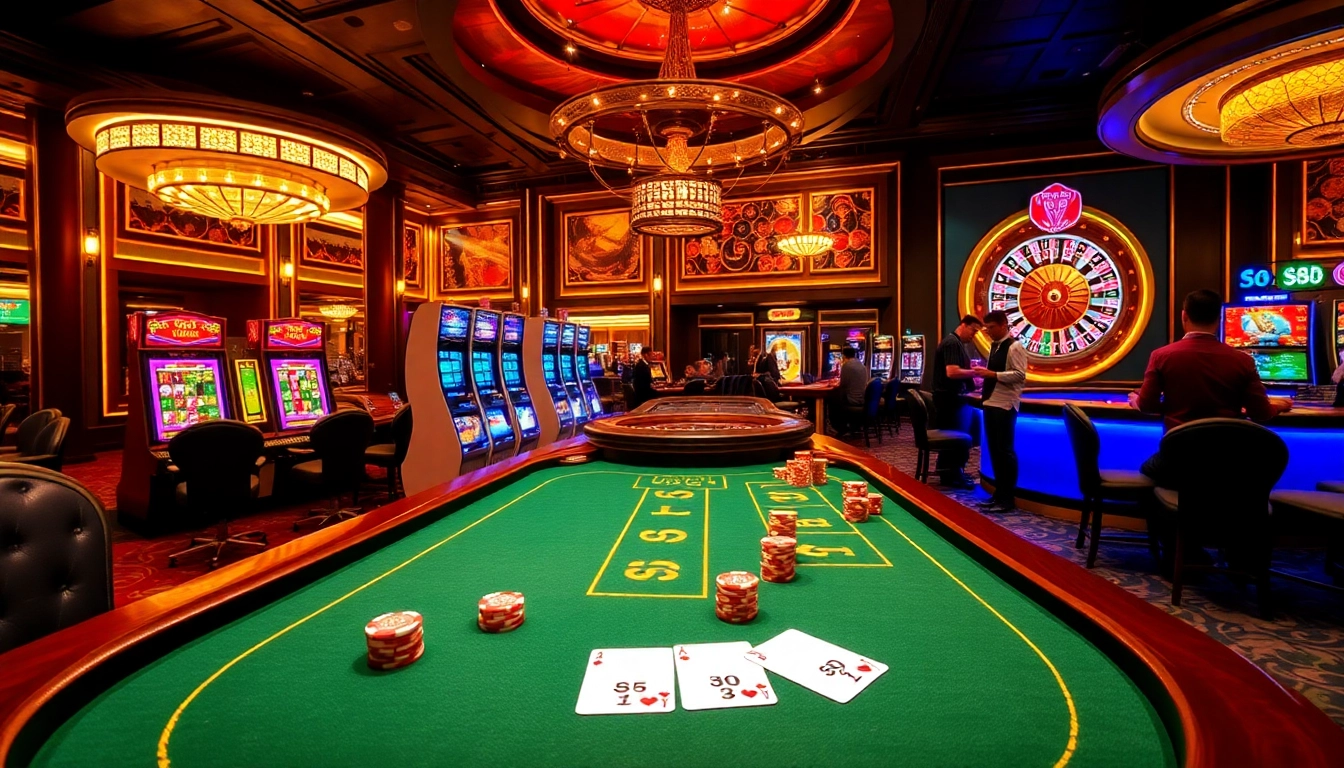 Engaging casino moment showcasing s88 poker table strategies with vibrant game elements.