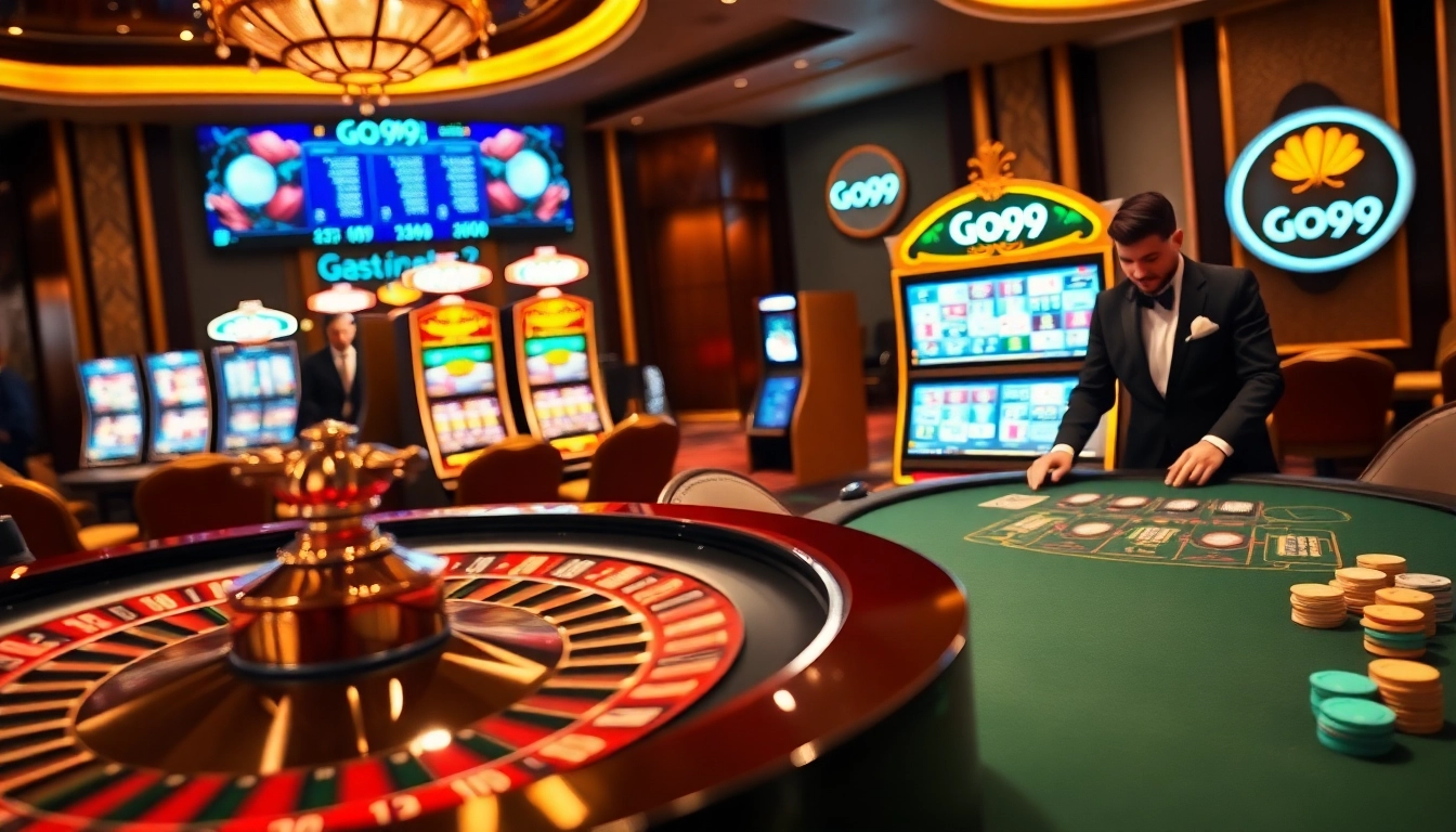 Experience thrilling odds at Go99 with a luxurious casino atmosphere featuring roulette and poker.