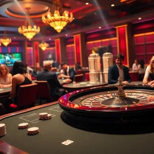 Trải nghiệm sự phấn khích tại https://luck8.com cùng các người chơi trong cảnh casino sang trọng.