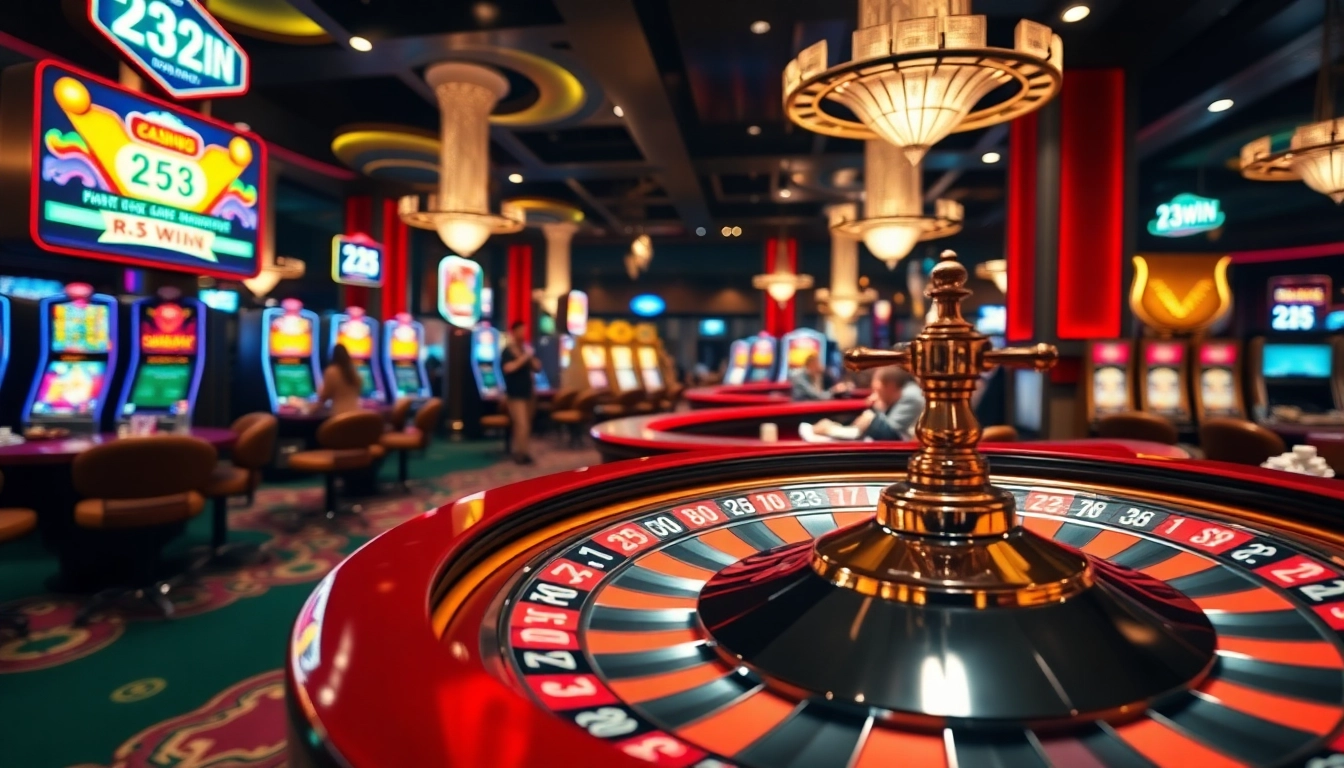 Experience thrilling casino moments at 23WIN with engaging games and vibrant atmospheres.